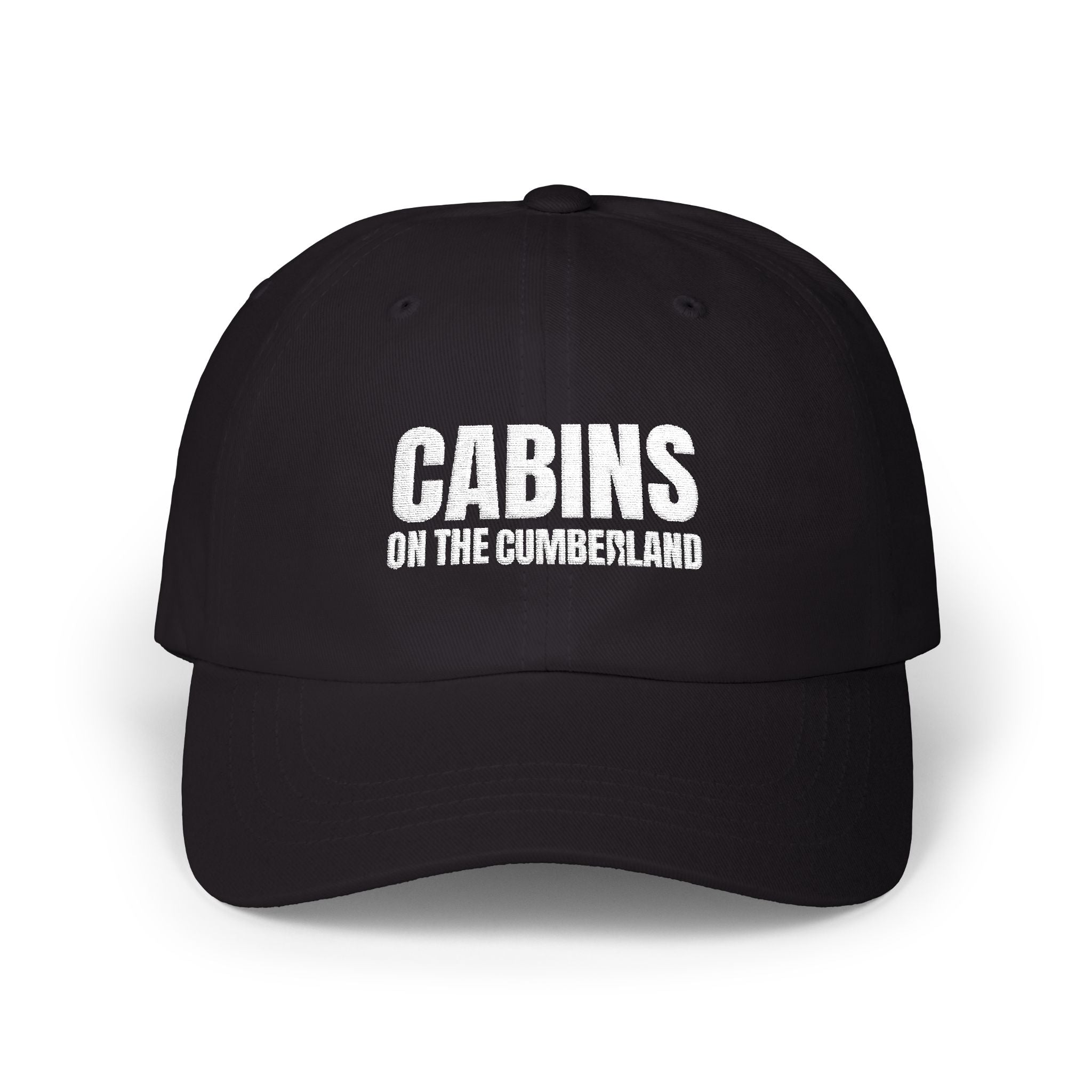 Cabins On The Cumberland Black Baseball Hat
