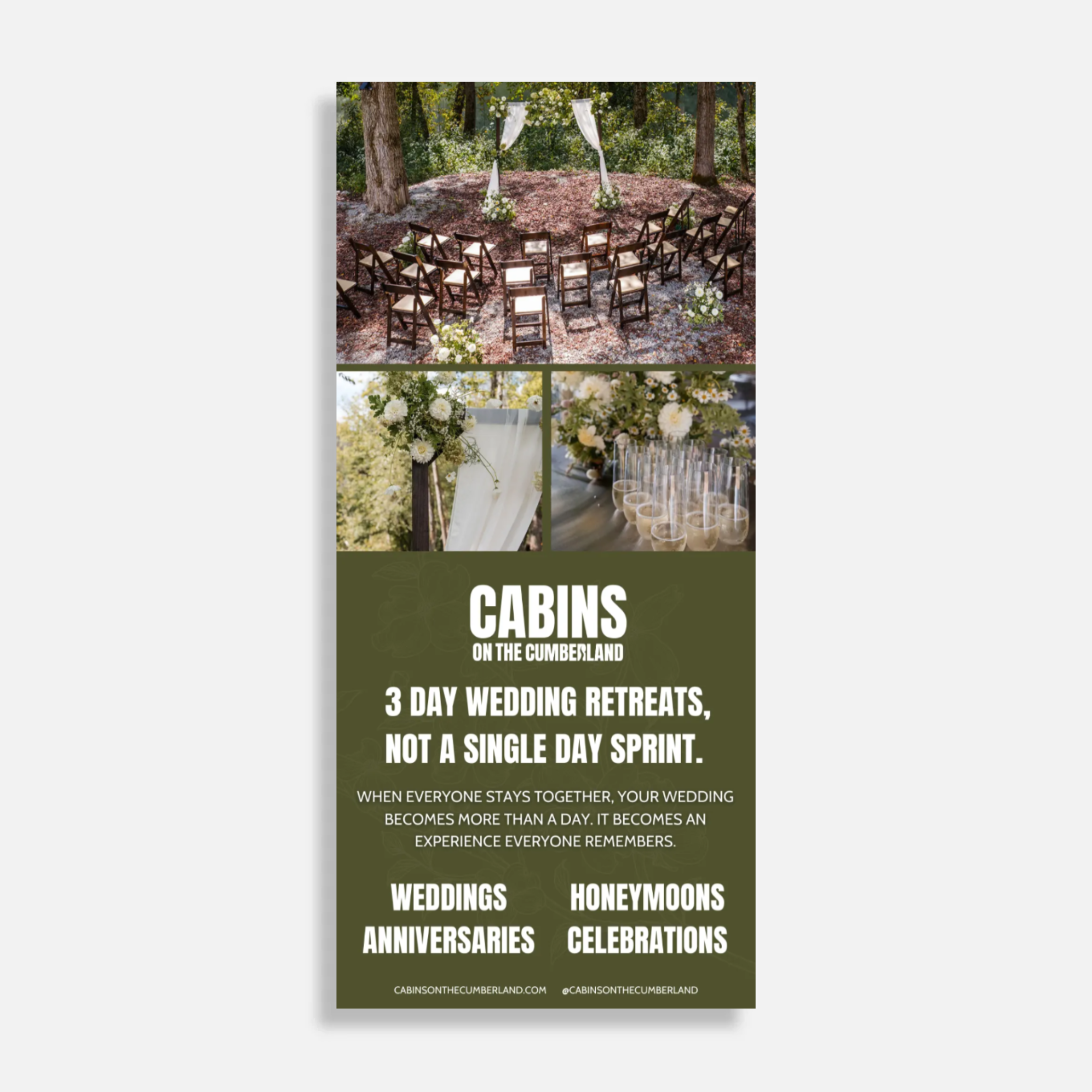 Rack Card - Cabins On The Cumberland